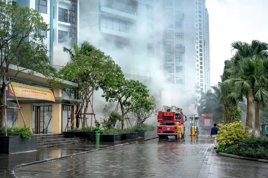 Massive Fire Erupts at Gaur Green Avenue — Smoke Visible for Miles